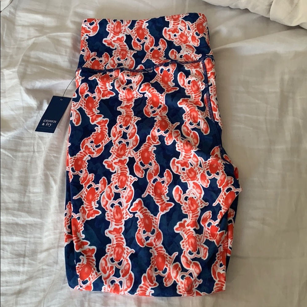 Crown & Ivy Nautical Lobster Athletic Pants